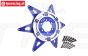 MX0606R-B PROMOTO-MX rear Alu-Wheel star Bleu, 1 pc.