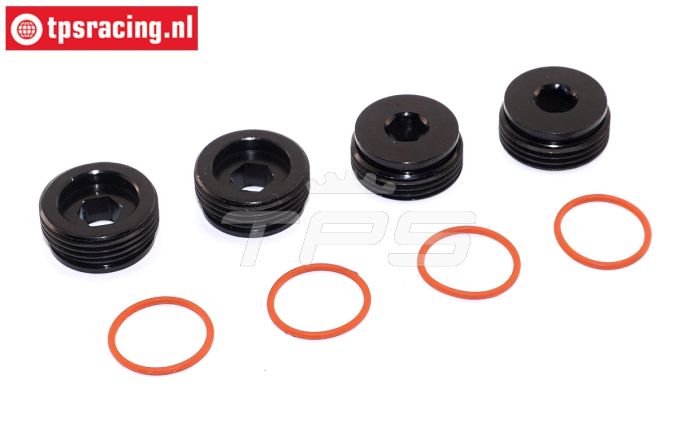 ARA330775 ARRMA Wheelhub nuts with O-ring, 4 pcs.