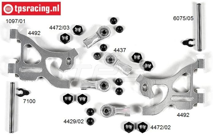 FG68401/01 Aluminum rear lower arm 1/5, set