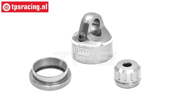 MXDP/CAP/S LOSI PROMOTO-MX Alu-Shock cap Silver, set