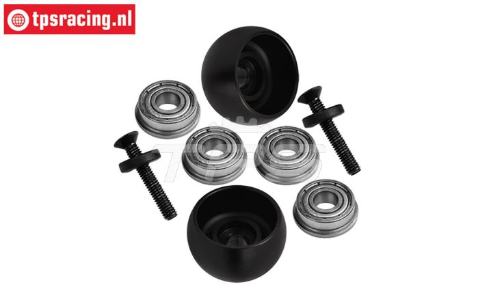 MX040-BK PROMOTO-MX Side support rollers Black, Set