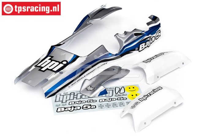 HPI7790 Body Painted, Bleu/Silver/White, Set