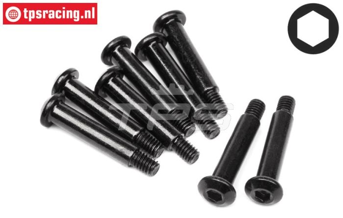 HPI86974 Button Head Stepped screw M5-L20 mm, 8 pcs