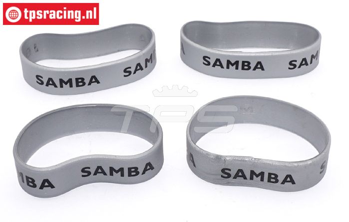 SAM4810S Samba Exhaust rings Ø60-Ø70 mm Silver, 4 pcs.