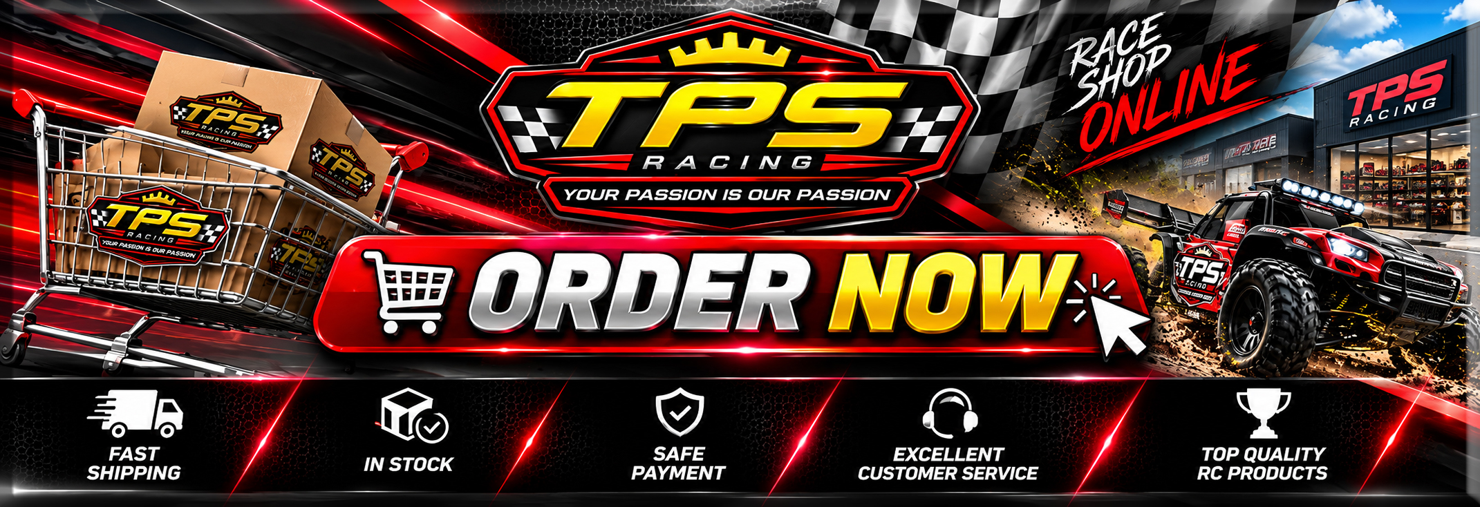 TPS Racing shop and warehouse – RC shop with expert advice and a large stock