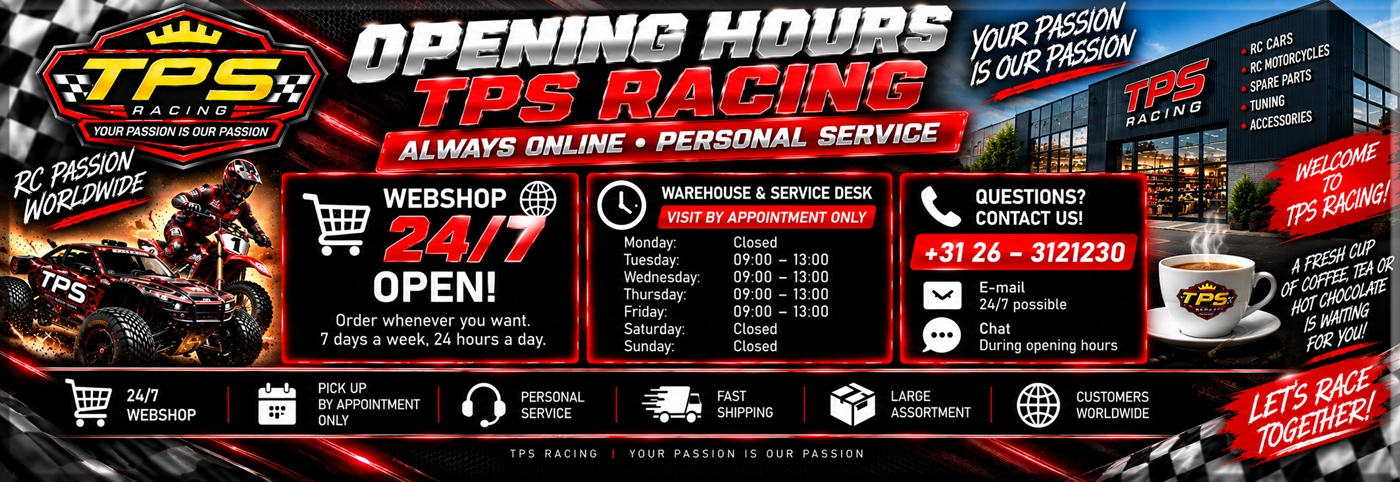 TPS Racing shop and warehouse – RC shop with expert advice and a large stock