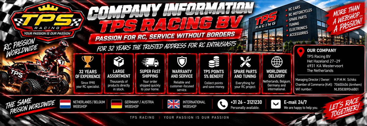 TPS Racing shop and warehouse – RC shop with expert advice and a large stock