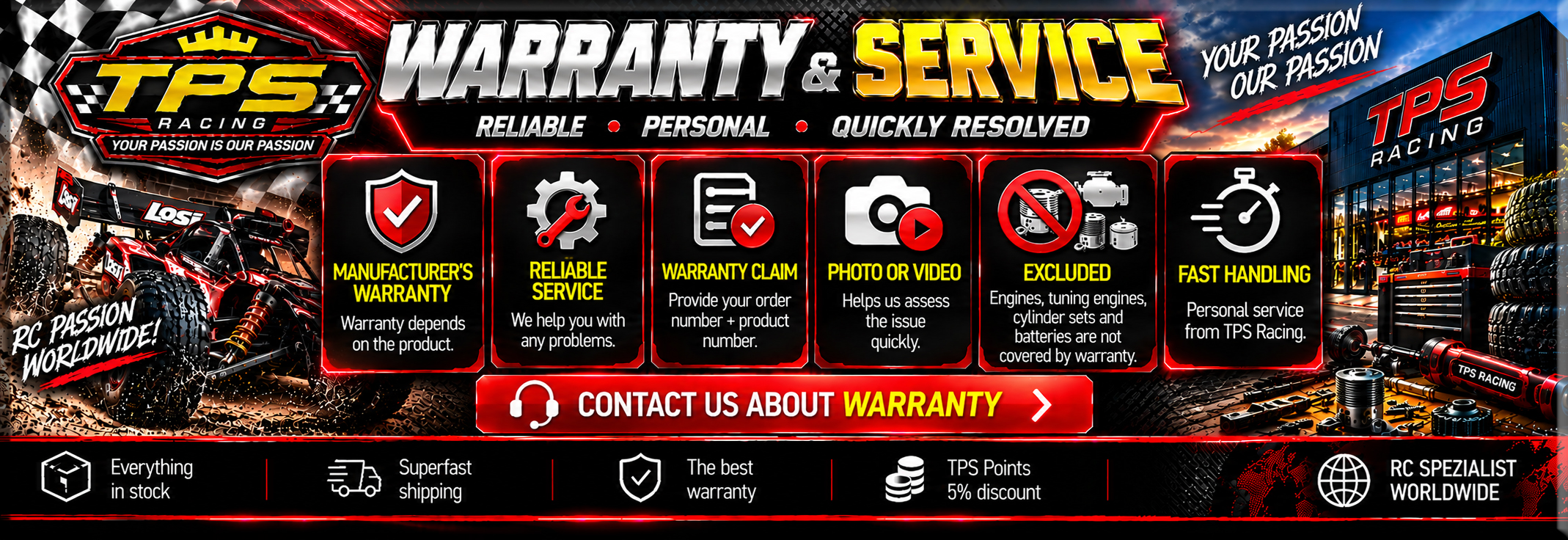 TPS Racing Warranty and Service